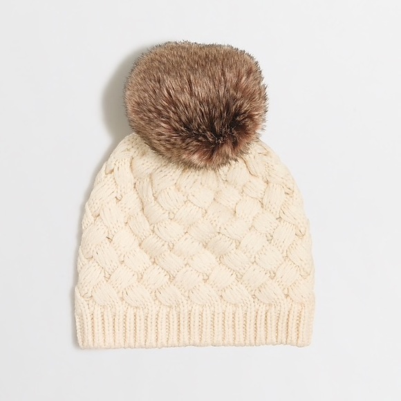 JCrew | Faux Pom Pom Hat